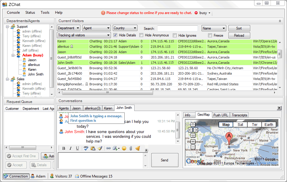 Visitor Monitoring