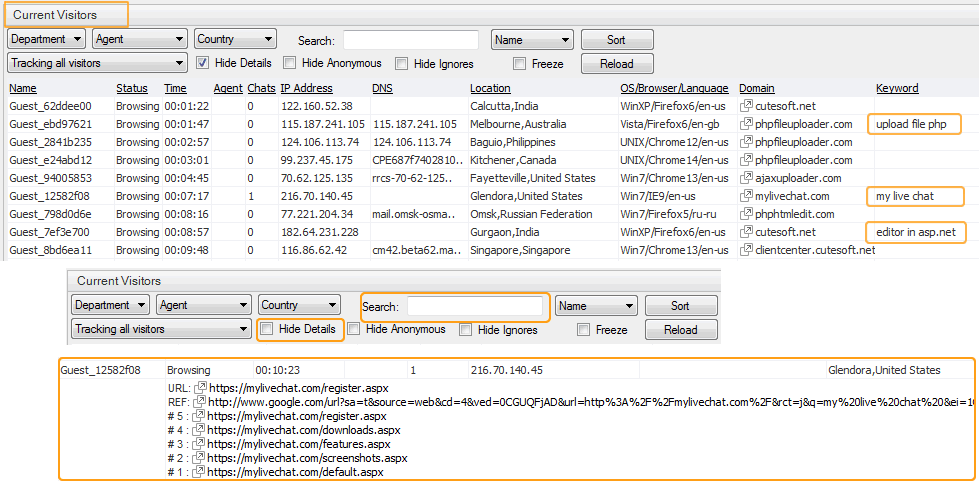 Visitor Monitoring